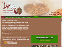 Tablet Screenshot of deliziapizzakitchen.com